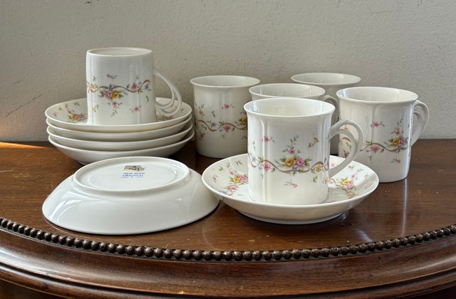 Vintage Birks New Bone China Demitasse Cups (Set of 6) - photo 2