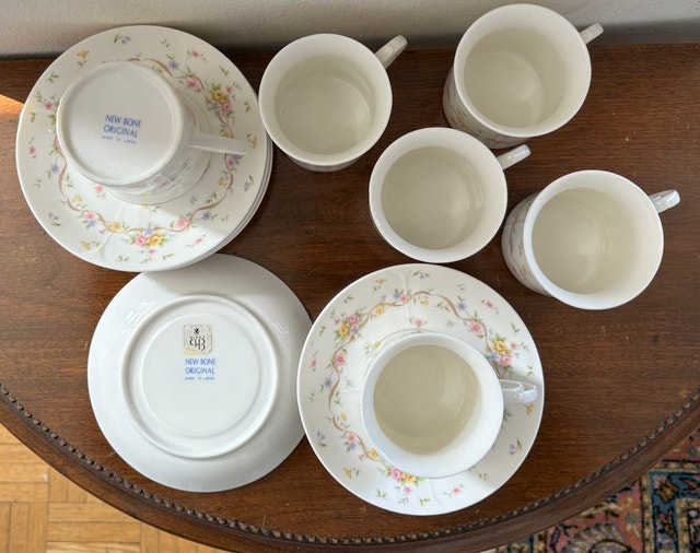 Vintage Birks New Bone China Demitasse Cups (Set of 6) - photo 3