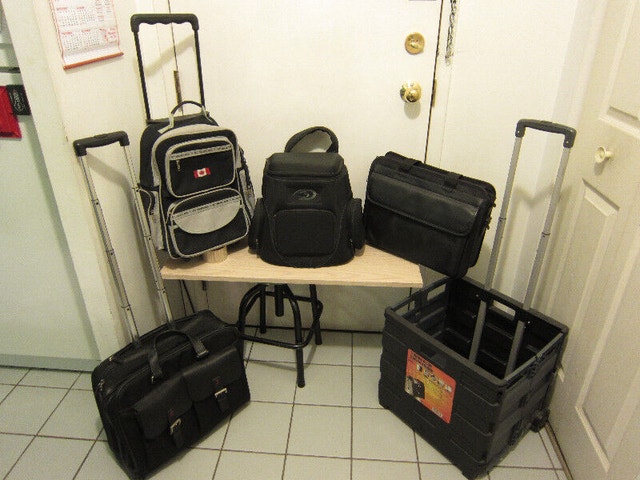 Backpacks, Suitcases w/ Wheels & Telescopic Handle