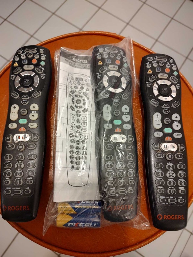 Rogers TV/Cable Box Remote Controls