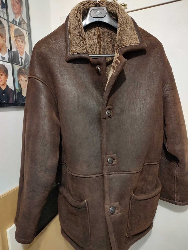 Warm XL Genuine Shearling Winter Coat - Downtown