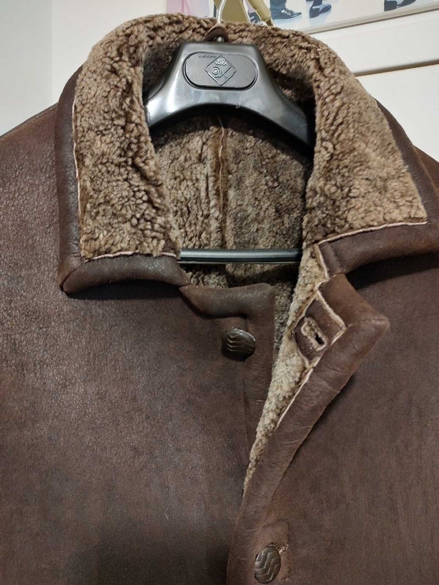 Warm XL Genuine Shearling Winter Coat - Downtown - photo 4