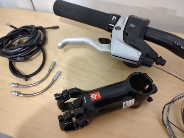 Alloy Handlebar w/ Shimano 3x9 ST-M430 Shifters & Stem - photo 2