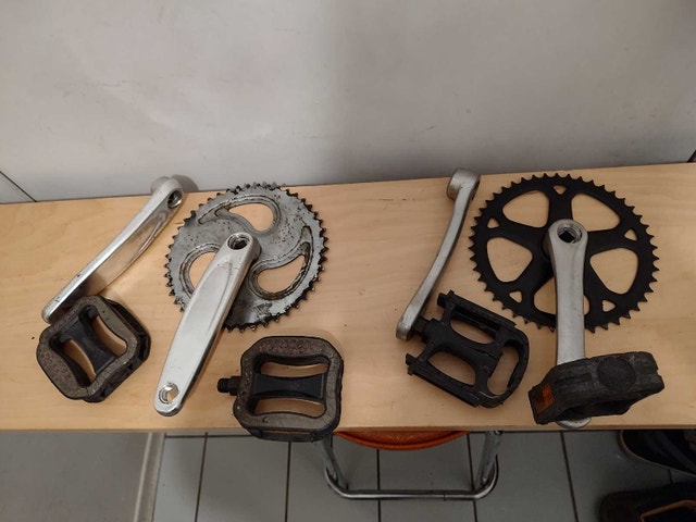 Single Speed Bike Cranks + Bonus
