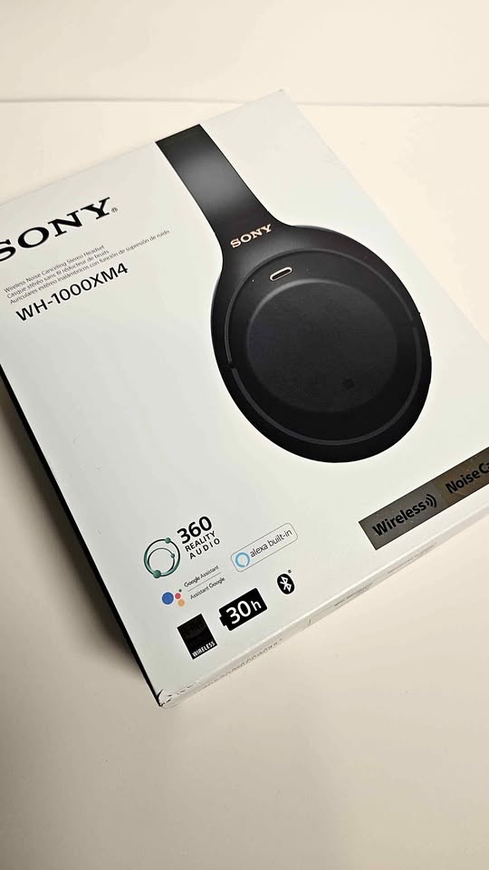 Sony WH-1000XM4 Wireless Noise Canceling Headphones - With Box