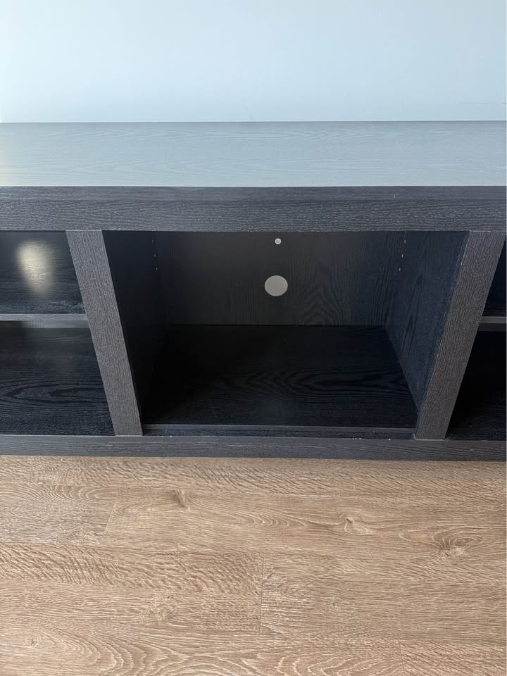 TV Stand for TVs up to 80 Inches, 70 Inch, Black - photo 2