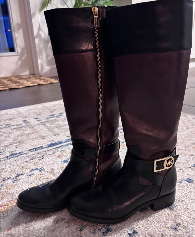 Michael Kors 2 Tone Tall Leather Boots - Women's US 5.5 - photo 2