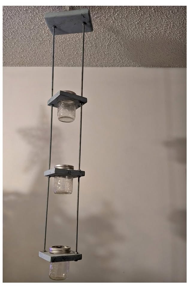 Three Tiered Mason Jar Planter / Herb Garden