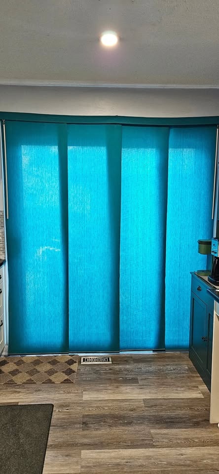 Teal Blinds