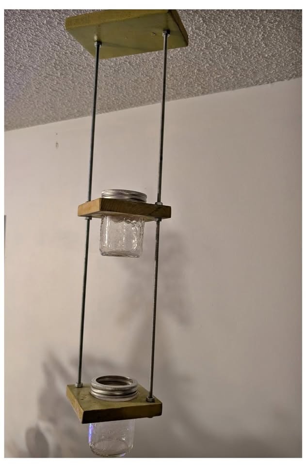 Two Tiered Mason Jar Planter / Herb Garden