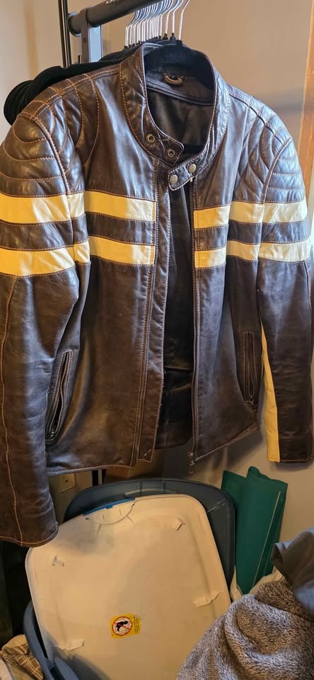 Leather Bomber Jacket - photo 2
