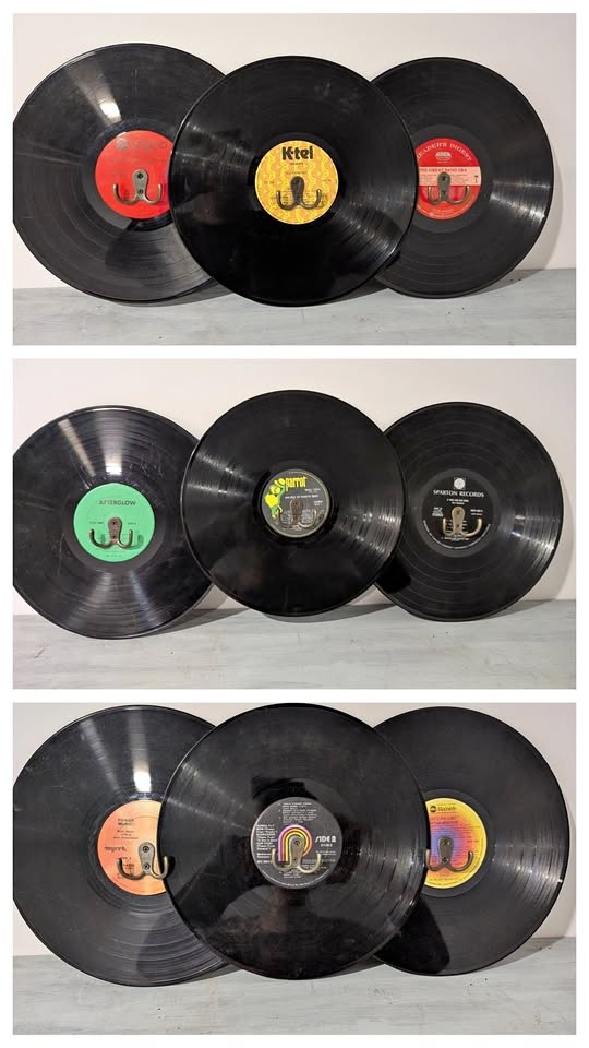 Vinyl Record Coat Rack/Hanger