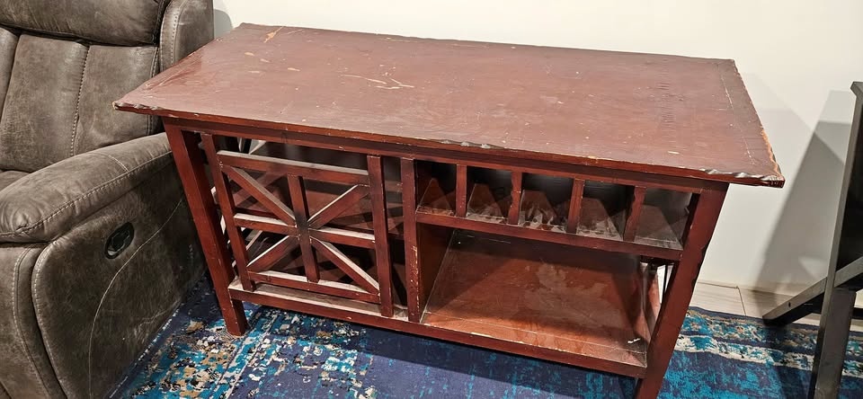 Hardwood Desk w/ Mail Slots