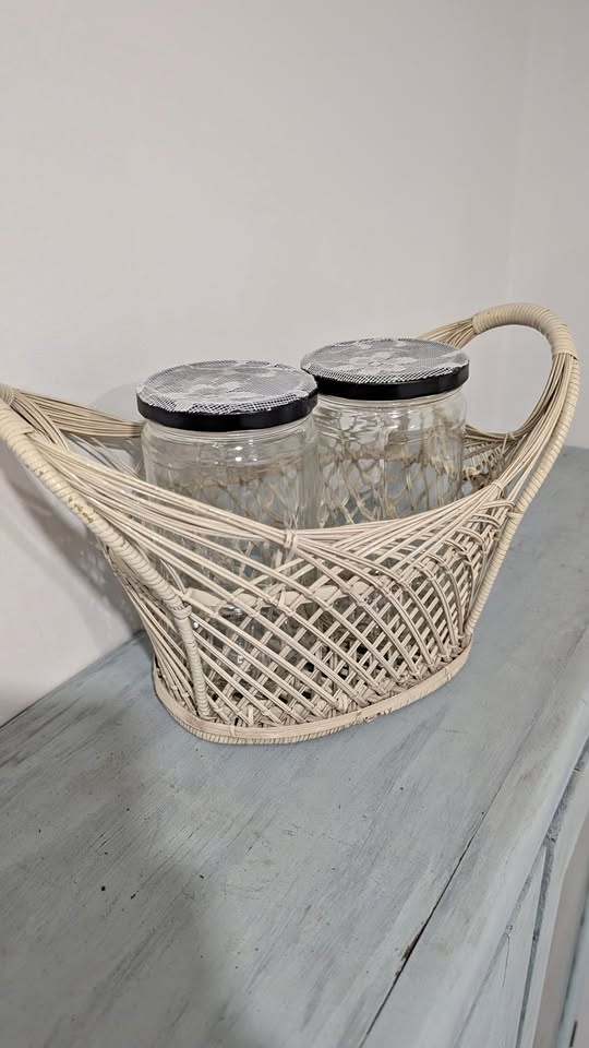 Decorative Basket w/ Jars