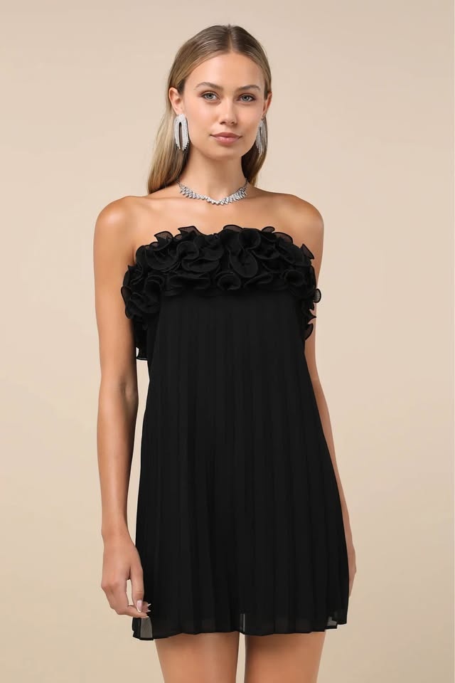 Brand New Never Worn Black Mini Dress Lulus - photo 2