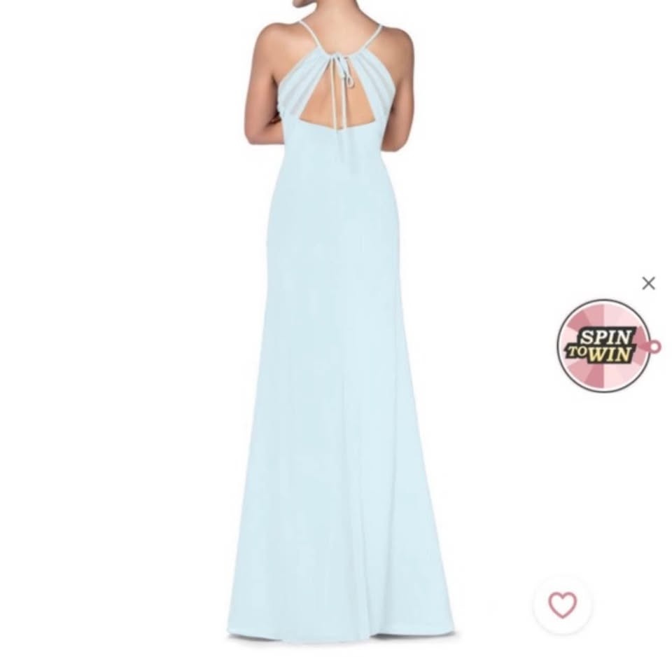 Azazie Hailey Dress in Sky Blue, Size 6 - photo 3