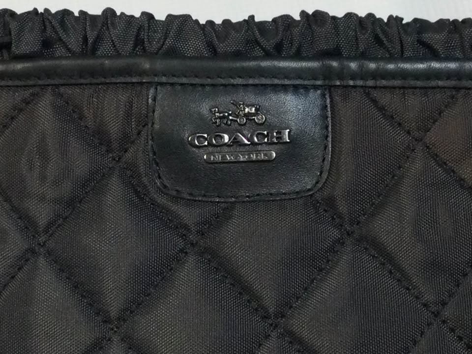 Coach  Leather & Quilted Waterproof Nylon Mid-Calf Boots Sz 10B - photo 2