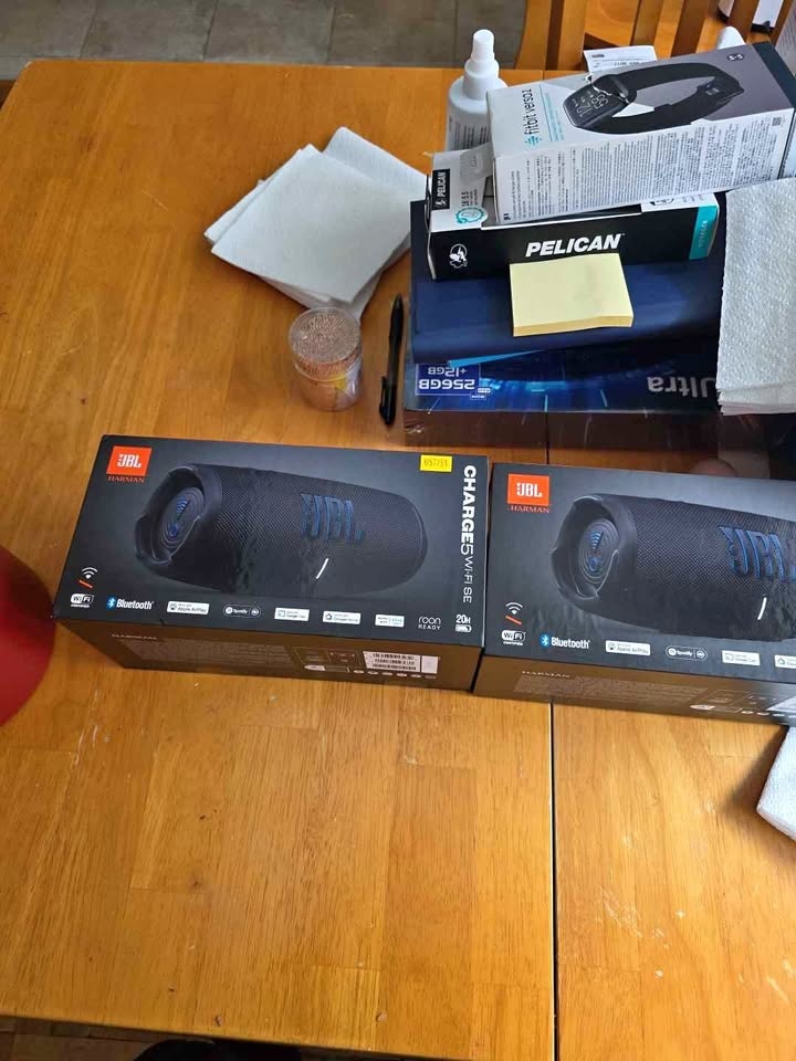2x JBL Charge 5 WiFi SE Speakers - New in Box
