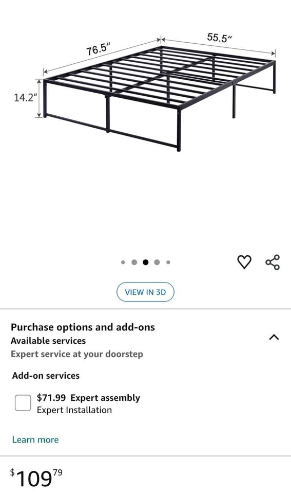 Bed frame Used- like new and Mattress used- fair - photo 2