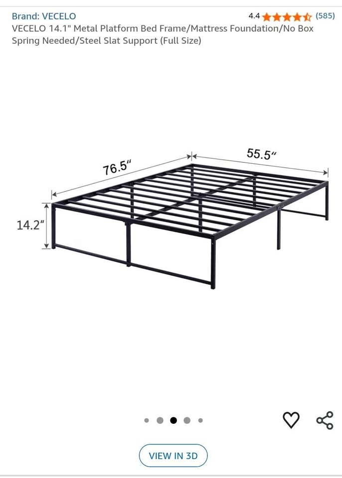 Bed frame Used- like new and Mattress used- fair - photo 3