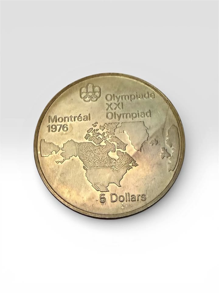 1973 Canada $5 Montreal Olympics Silver Coin