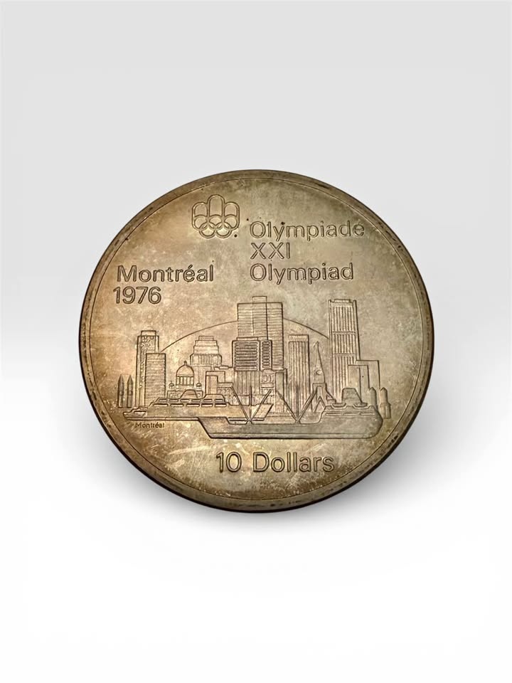 1973 Canada $10 Montreal Olympics Silver Coin