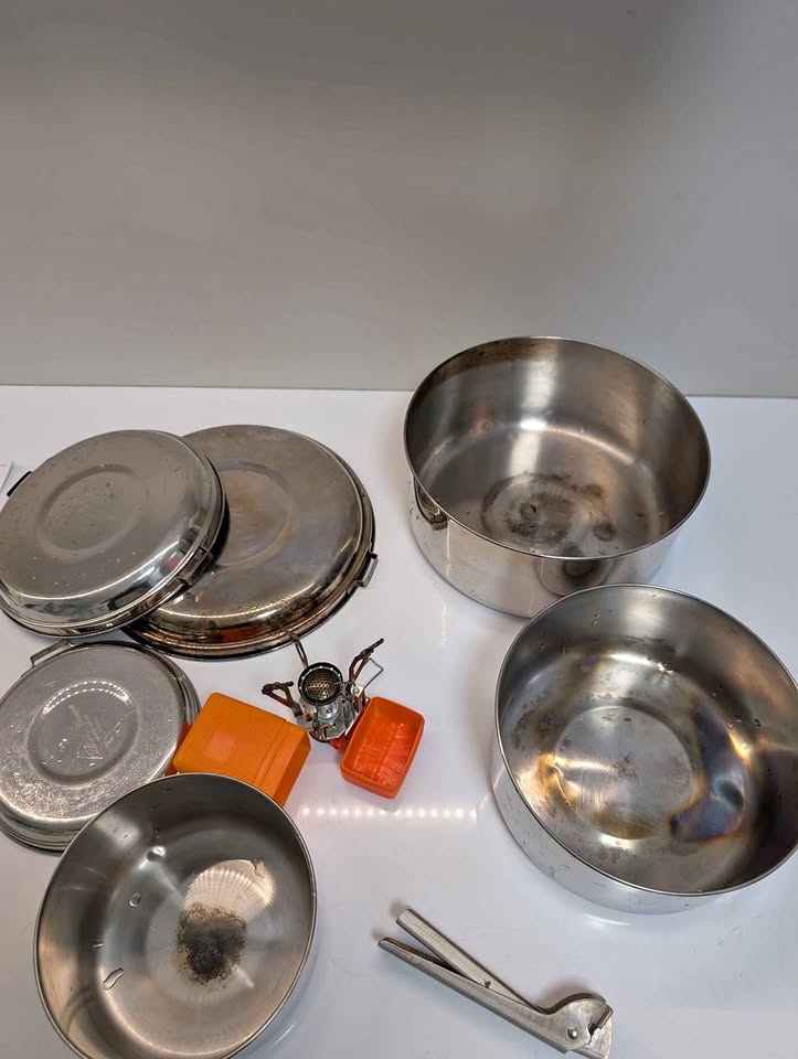 MSR Alpine 4 Stainless Steel Pot Set with Stove