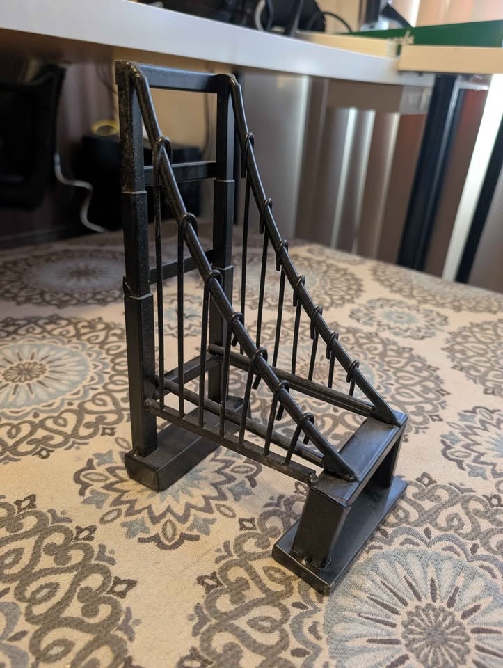 Set of 2 Heavy-Duty Metal Bookends – Black (Lightly Used) - photo 3