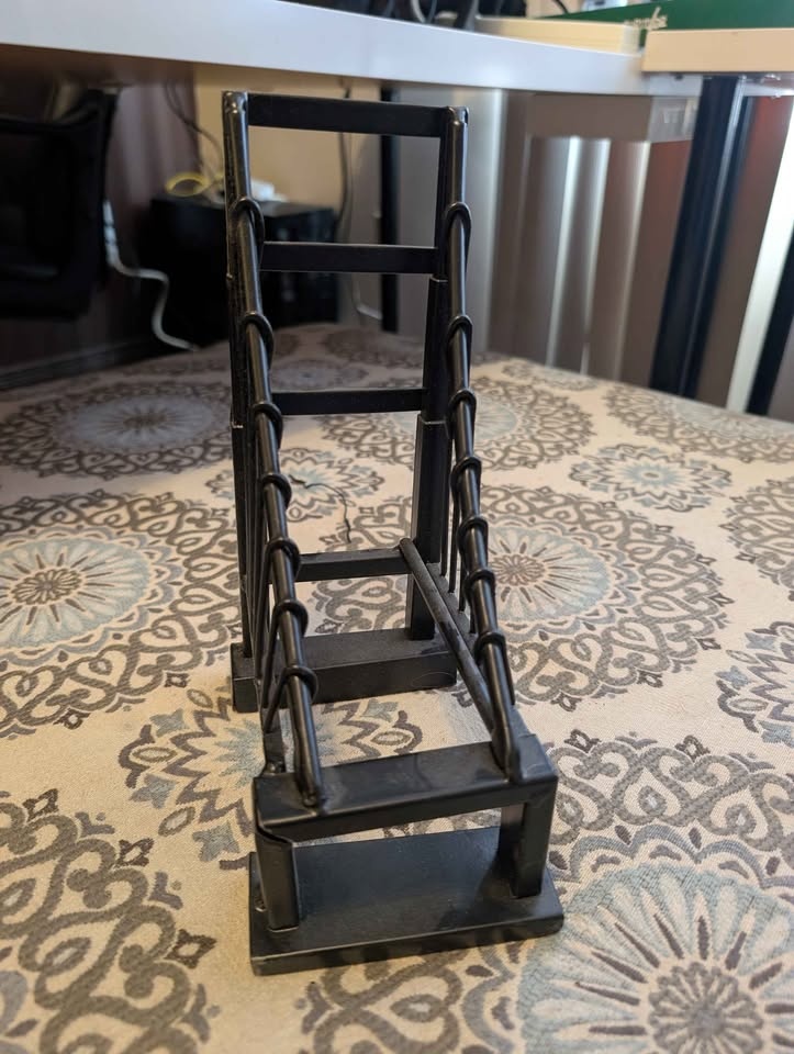 Set of 2 Heavy-Duty Metal Bookends – Black (Lightly Used) - photo 4