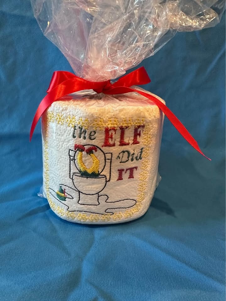 Embroidered custom toilet paper - photo 2