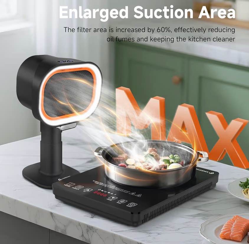 Portable Range Hood 4-Speed Exhaust Fan for BBQ/Hot Pot (New) - photo 4