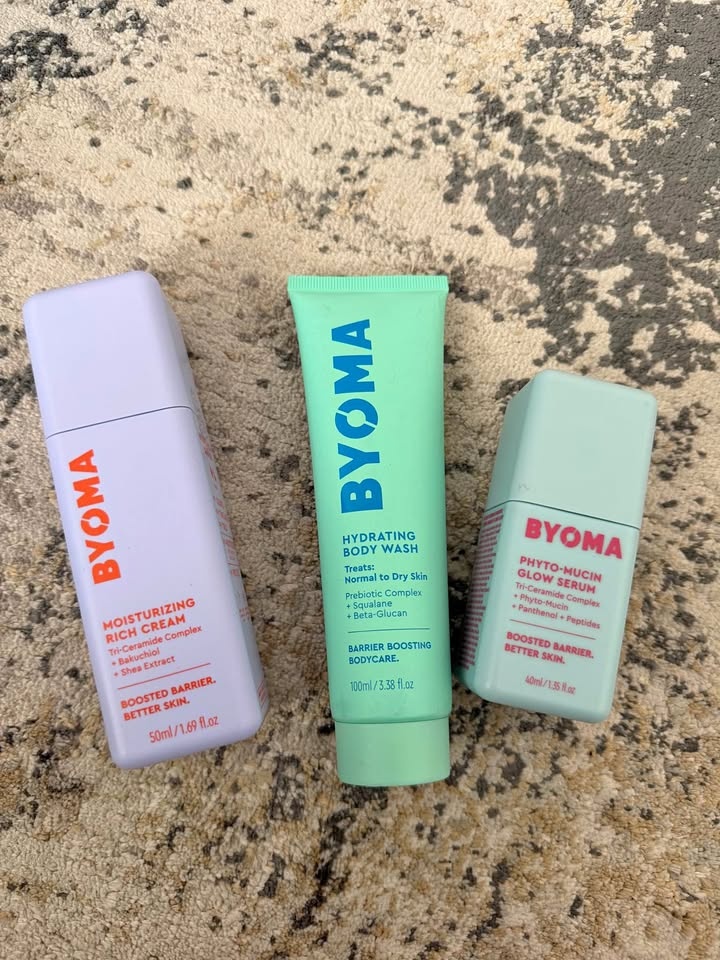 Byoma Cream, Body Wash & Serum