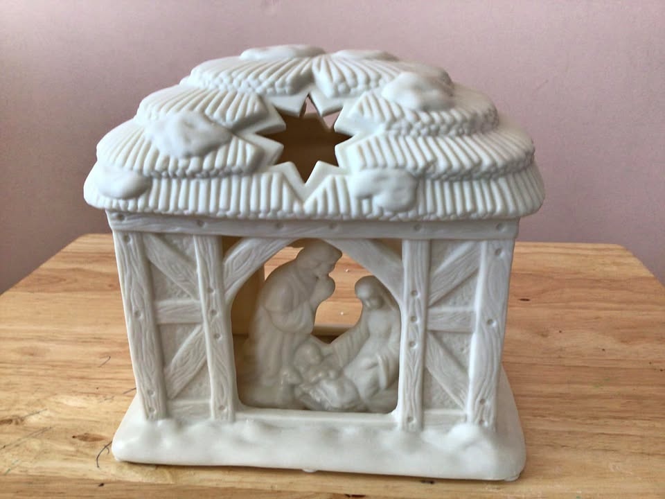 Partylite O Holy Night Nativity Candle Holder P0108