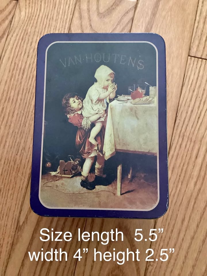 Vintage Van Houtens Tin Container