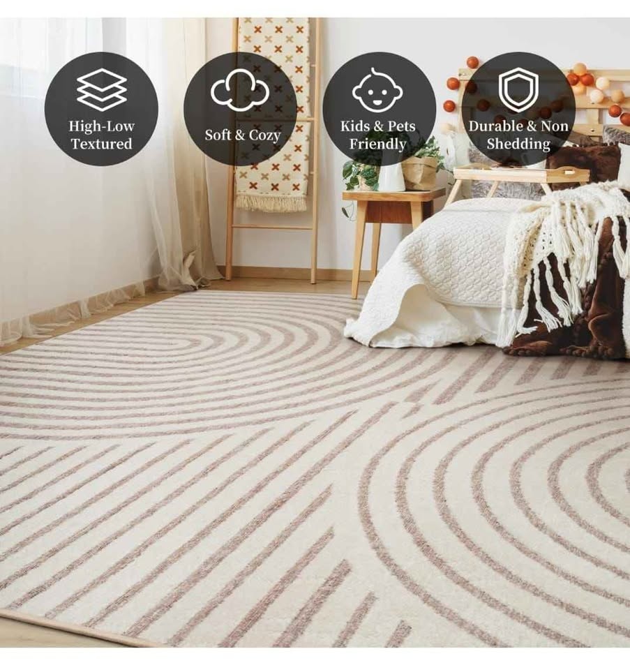 Boho Area Rug 8x10 Machine Washable - photo 4