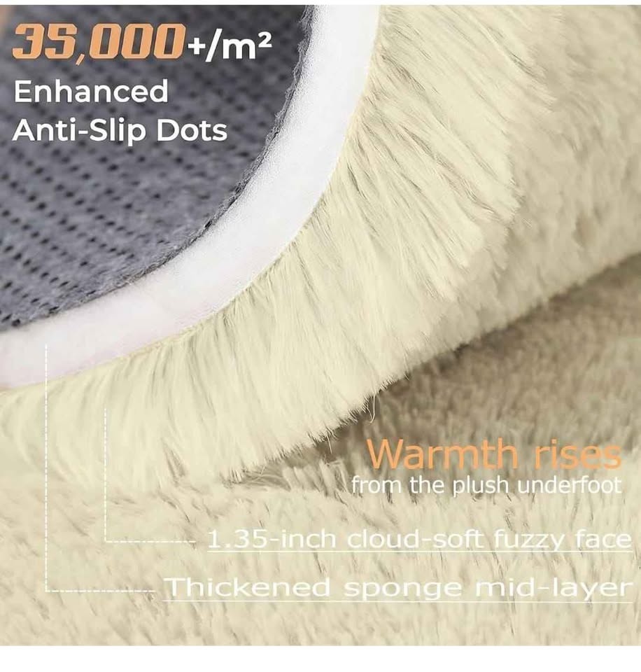 9x12 ft Fluffy Shag Area Rug - photo 4