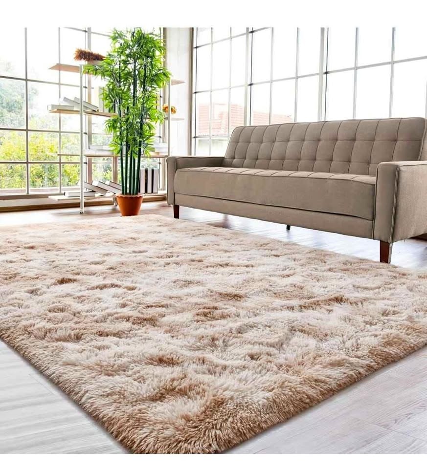 8x10 ft Soft Fluffy Tie Dye Area Rug