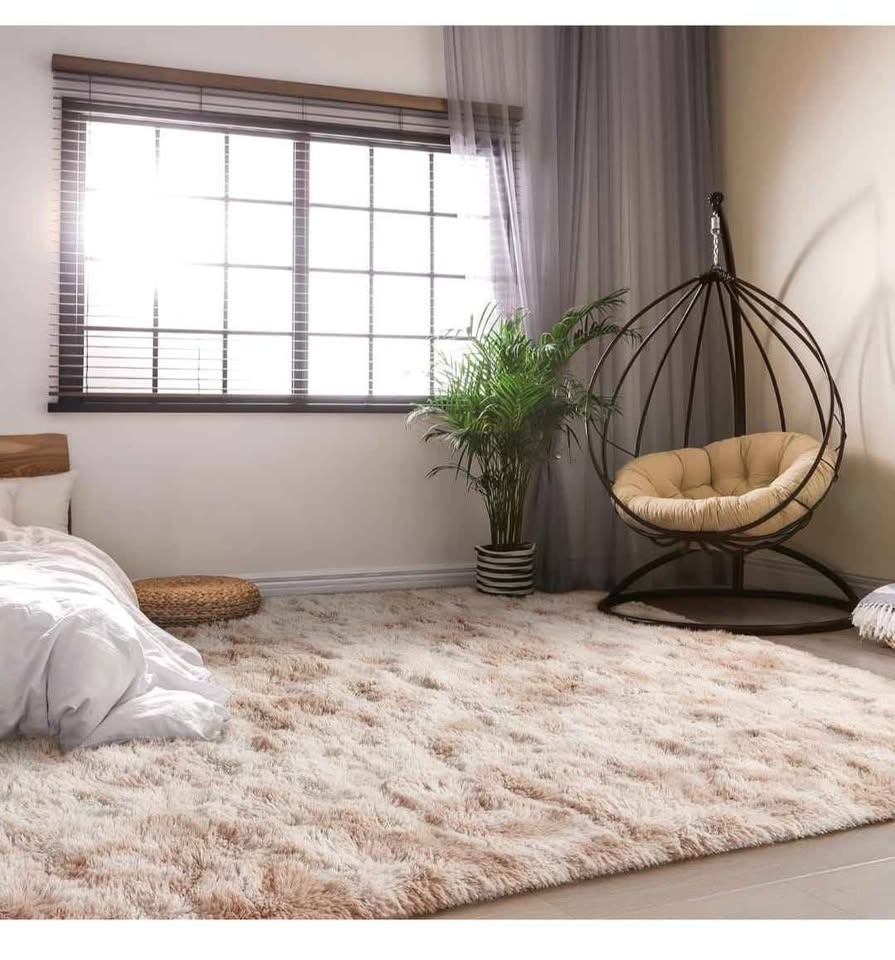 8x10 ft Soft Fluffy Tie Dye Area Rug - photo 5