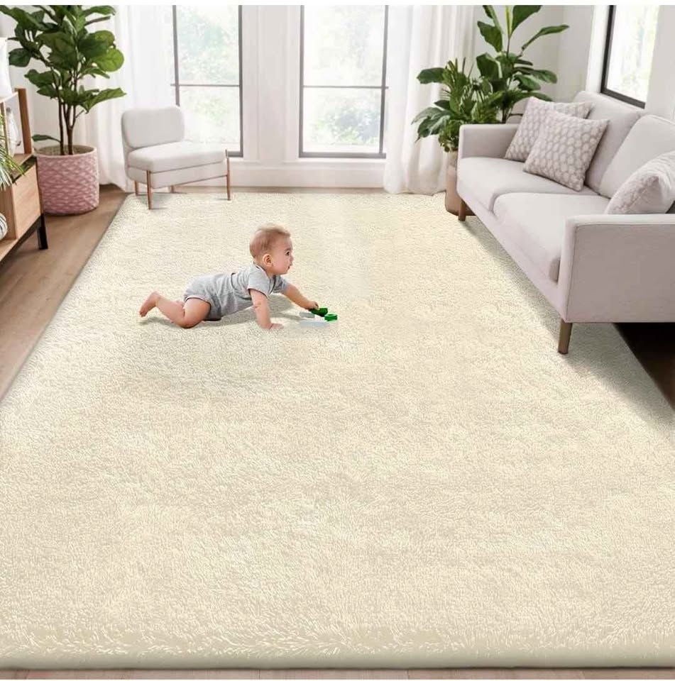 9x12 ft Fluffy Shag Area Rug