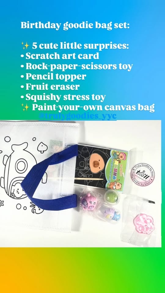 Birthday Goodie Bags Gift Set (6 pcs)
