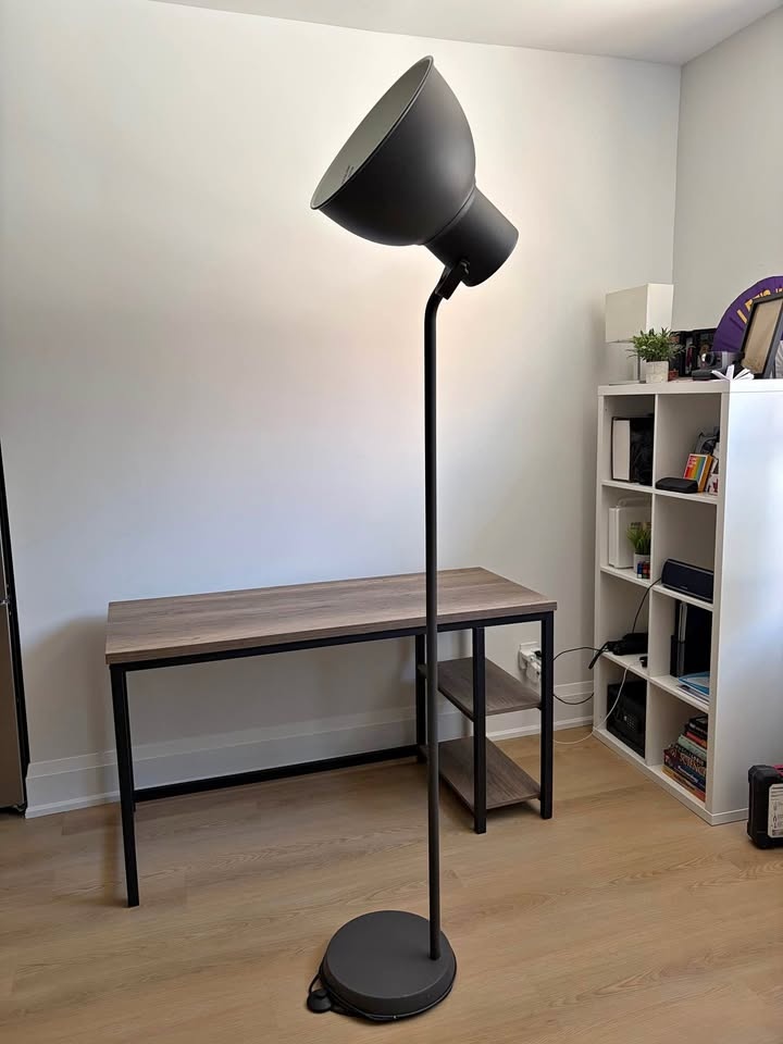 IKEA Metal Floor Lamp Grey