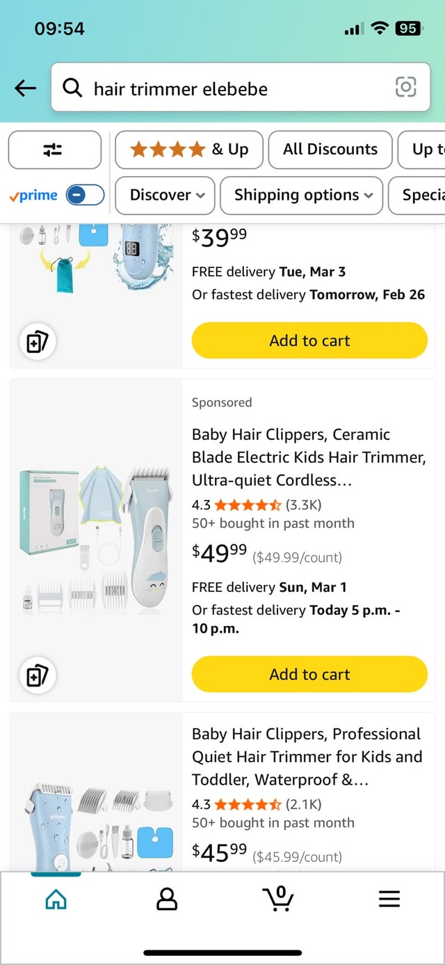 baby kids hair trimmer clipper waterproof - photo 4
