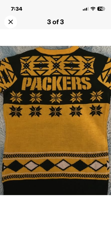 Green Bay Packers NFL Holiday Sweater - photo 3