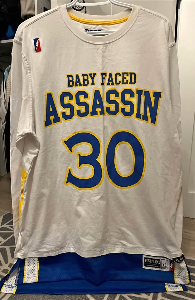 Post Game Stephen Curry #30 Baby Faced Assassin Long Sleeve