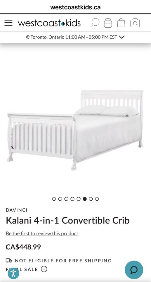 DaVinci Kalani 4-in-1 Crib + Conversion Kit + Kid Rug - photo 2