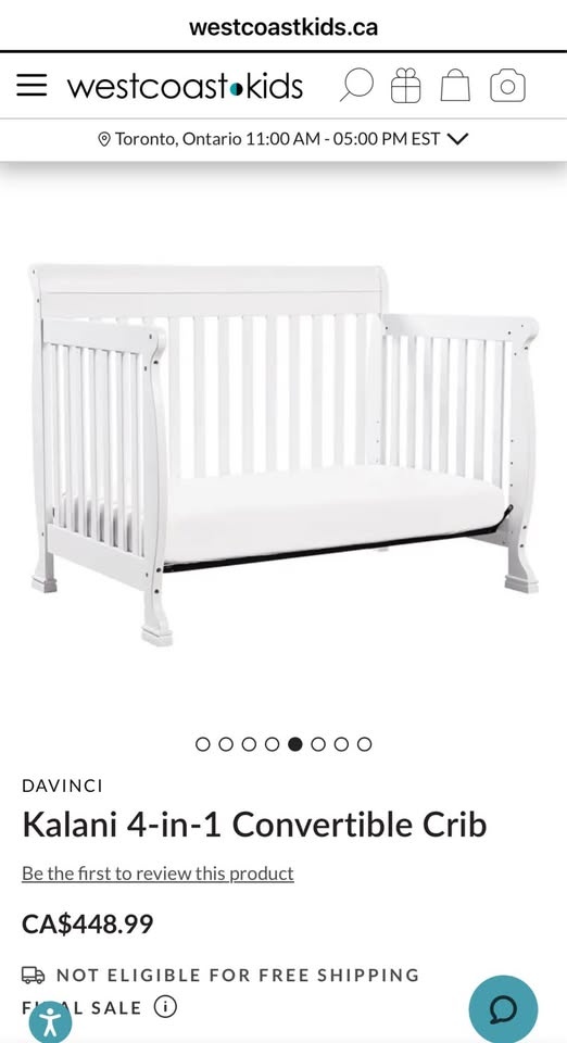 DaVinci Kalani 4-in-1 Crib + Conversion Kit + Kid Rug - photo 3