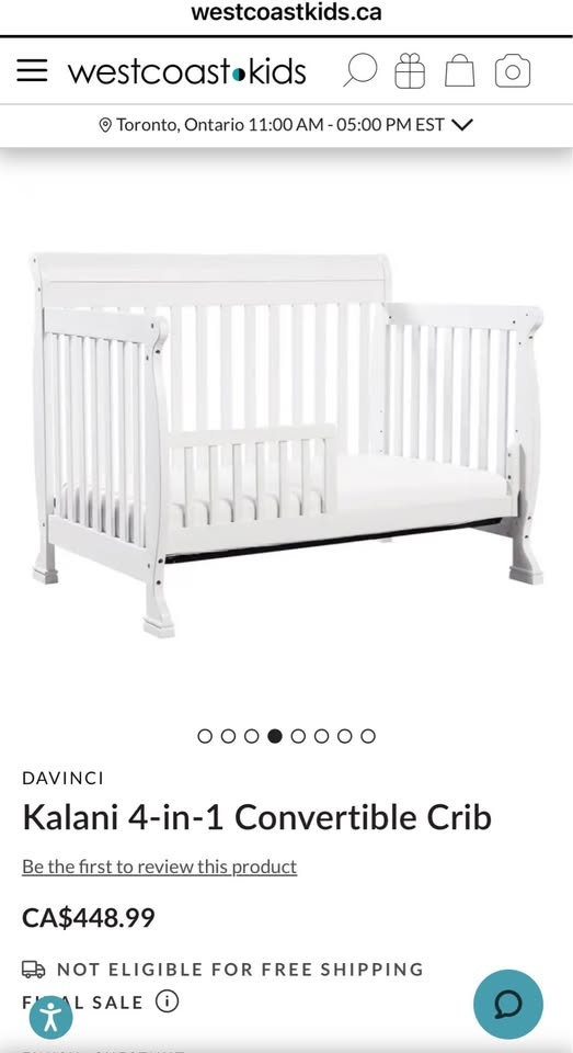 DaVinci Kalani 4-in-1 Crib + Conversion Kit + Kid Rug - photo 4