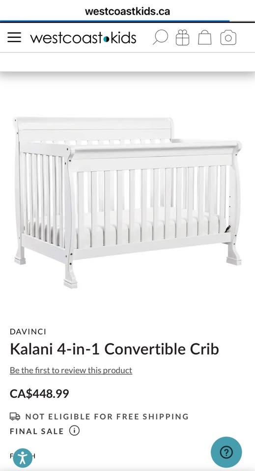 DaVinci Kalani 4-in-1 Crib + Conversion Kit + Kid Rug - photo 5