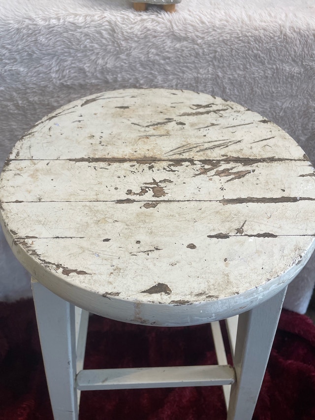 Vintage Rustic High Top Stool 30” - photo 2