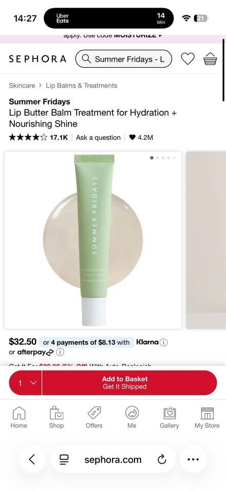 Summer Fridays Lip Butter Balm Treatment - photo 2